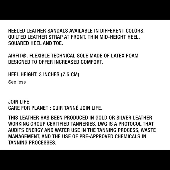 ZARA HEELED LEATHER SANDALS - Picture 8 of 8